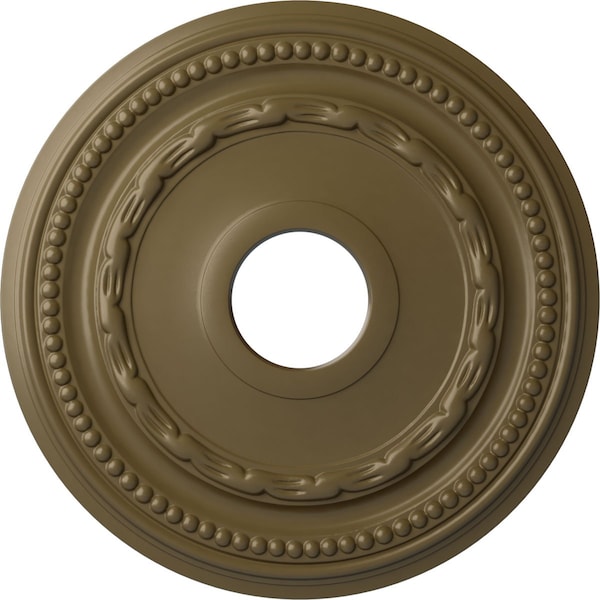 Ekena Millwork Federal Ceiling Medallion (Fits Canopies up to 8 1/2"), 15 3/8"OD x 3 5/8"ID x 1"P, Mississippi Mud CM15FEMMF - main